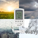 Stacja Pogodowa Elektroniczna Termometr Higrometr Wewnętrzny z Sondą Zewnętrzną Temperatury 170601 2measure