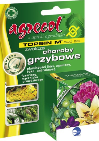 Topsin M 500 SC 110ml Fungicyd Środek Grzybobójczy Do Zwalczania Chorób Grzybowych w Uprawach Roślin Agrecol