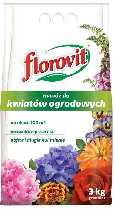 Nawóz w granulach do kwaitów ogrodowych Florovit