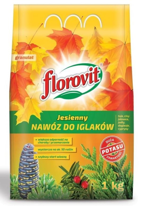 Nawóz jesiernny w granulach do iglaków Florovit