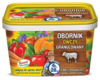 Obornik Owczy Nawóz Naturalny Granulat 4,5L Pro Natura Florovit