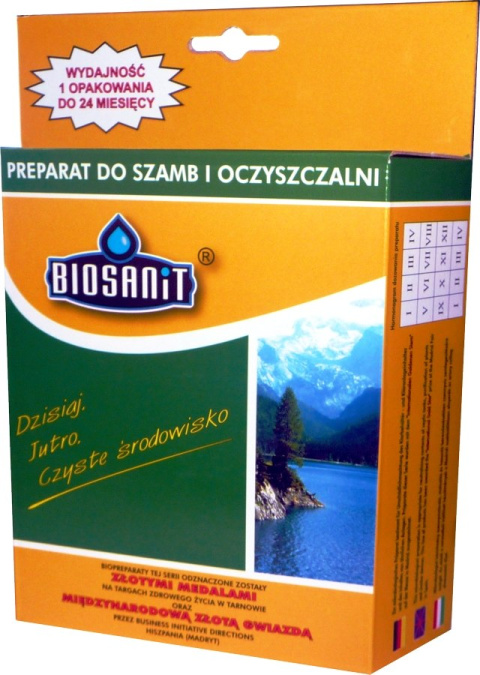 Biosanit Preparat Biologiczny Do Szamb i Oczyszczalni Ścieków 500g Aquafor