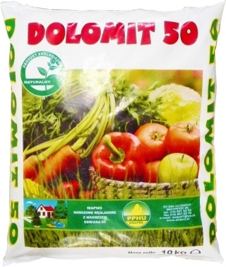 Nawóz Uniwersalny Węglan Wapniowo Magnezowy Dolomit 50 Mineralny 10kg Dolpol