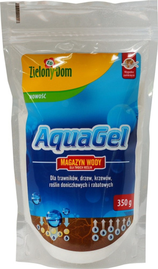 AquaGel 350g Granulki Hydrożel Dla Roślin Do Maganyzowania Wody w Glebie Zielony Dom