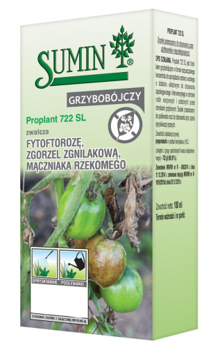 Proplant 722 SL 100ml Fungicyd Środek Grzybobójczy Do Zwalczania Chorób Grzybowych w Uprawach Roślin Sumin