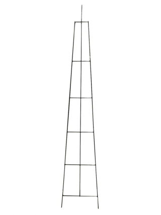 Podpora do Kwiatów i Roślin Piramida 40cm x 200cm Stalowa Malowana Zielona Tuchmet