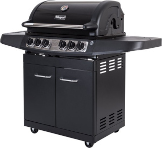 Grill Gazowy 36cm x 45cm 3,8 kW 6 Palników Stal Emaliowana BBQ MEASTRO Masport