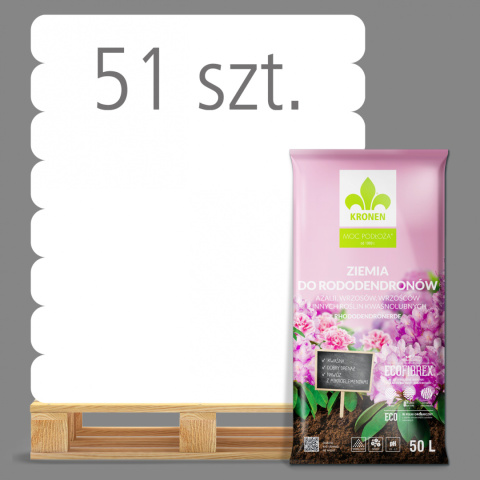 Ziemia Ogrodnicza Do Rododendronów i Azalii 50l x 51szt Kronen Ziemia Ogrodnicza Do Rododendronów i Azalii 50l x 51szt Kronen