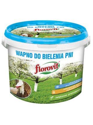 Wapno do Bielenia Pni Drzew z Klejem 1kg Florovit