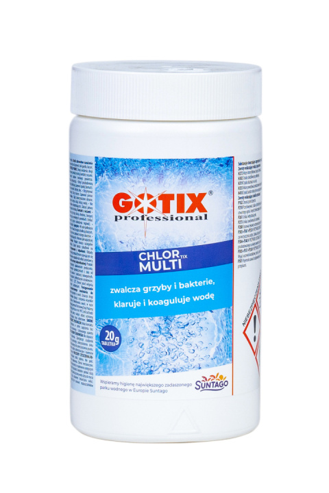 Chlor Do Basenu 80% Multi Tabletki 20g x 50szt 1kg ChlorTix Multi Gotix