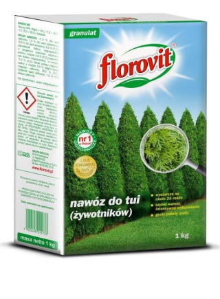 Nawóz Do Tui Długodziałający 100 Dni Mineralny Granulat 1kg Karton Florovit