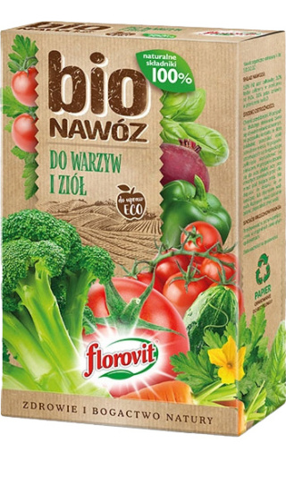 Nawóz Do Warzyw i Ziół Bio Mineralno Organiczny Granulat 1,1l Florovit