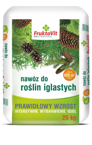 Nawóz Do Iglaków Mineralny Granulat 25kg Fruktovit