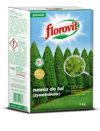 Nawóz Do Tui Mineralny Granulat 1kg Karton Florovit