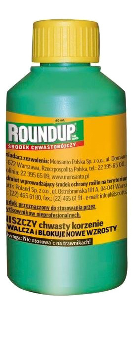 Roundup Flex Ogród 40ml Środek Chwastobójczy Na Chwasty Jednoliścienne i Dwuliścienne Substral