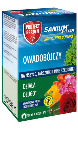 Sanium System 100ml Środek Owadobójczy Do Zwalczania Szkodników w Uprawach Roślin Protect Garden