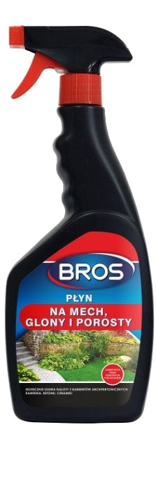 Płyn na Mech Glony i Porosty 500ml Spray Środek Chwastobójczy Na Mech Glony i Porosty Bros