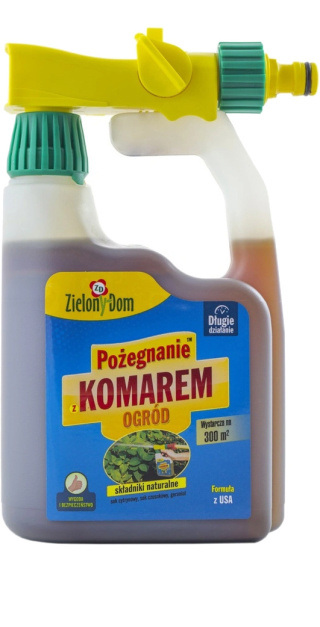 Pożegnanie z Komarem z Rozpylaczem 950ml Repelent Naturalny Środek Odstraszający Komary Zielony Dom