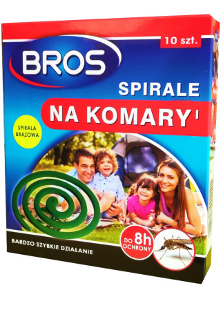 Spirala Owadobójcza Na Komary i Meszki 10szt Bros