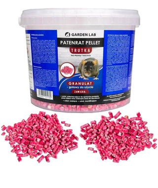 Trutka Na Myszy i Szczury Granulat 1kg Patenrat Pellet Garden Lab