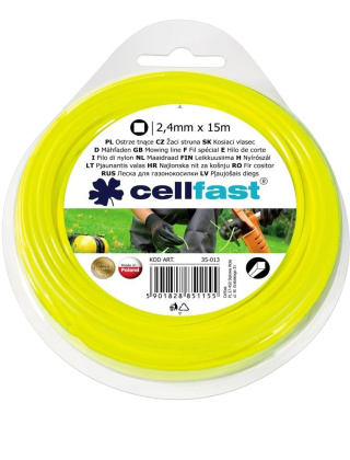 Żyłka do Podkaszarek Kwadrat 2,4mm x 15mb Cellfast