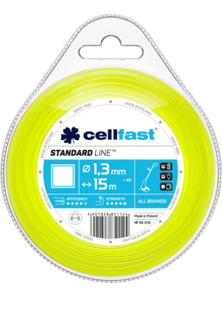 Żyłka do Podkaszarek Kwadrat 2,7mm x 15mb Cellfast