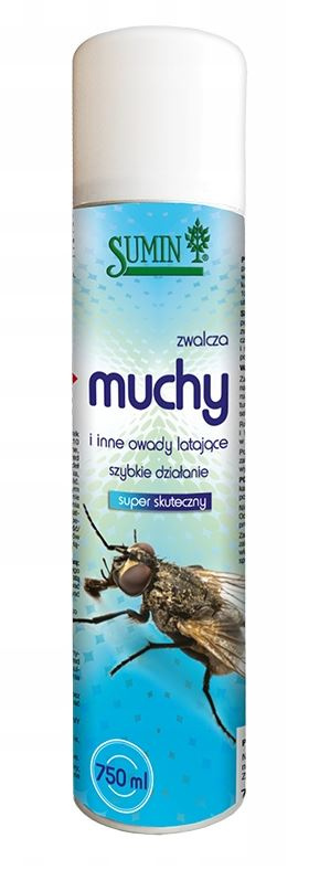 Spray Na Muchy 300ml Środek Owadobójczy Do Zwalczania Much i Owadów Latających Sumin