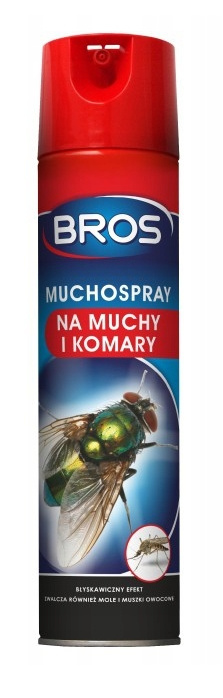 MuchoSpray 400ml Środek Owadobójczy Do Zwalczania Much i Komarów Bros