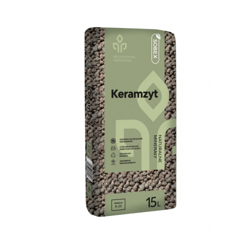 Keramzyt Ogrodniczy 8mm - 20mm 15L Sobex