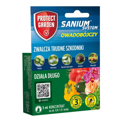 Sanium System 5ml Środek Owadobójczy Do Zwalczania Szkodników w Uprawach Roślin Protect Garden