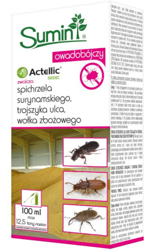 Actellic 500 EC 100ml Środek Owadobójczy Do Dezynsekcji Pomieszczeń Magazynowych i Nasion Sumin